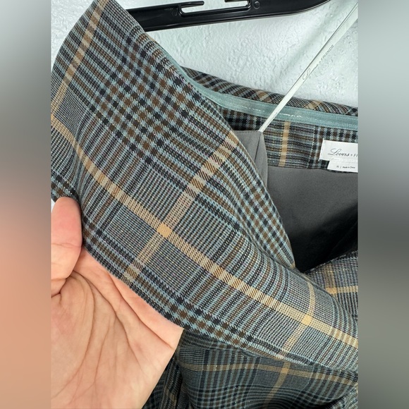 Lovers and Friends x Revolve Lara Blazer plaid Metallic Stripe Sparkle SuitDress - Picture 5 of 8